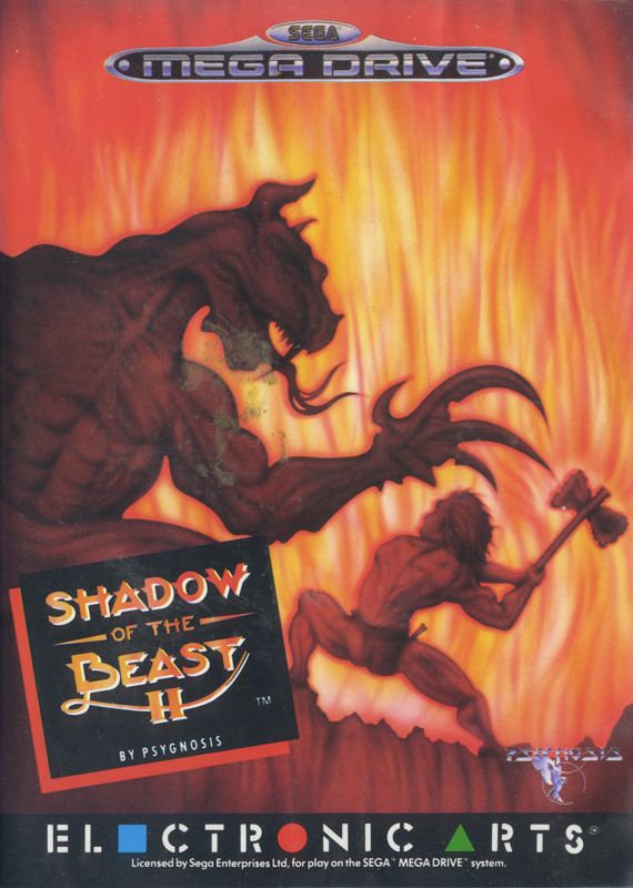 Shadow of the Beast II box art for Sega Genesis